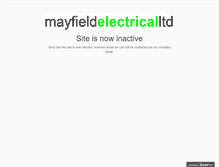 Tablet Screenshot of mayfieldelectrical.co.uk